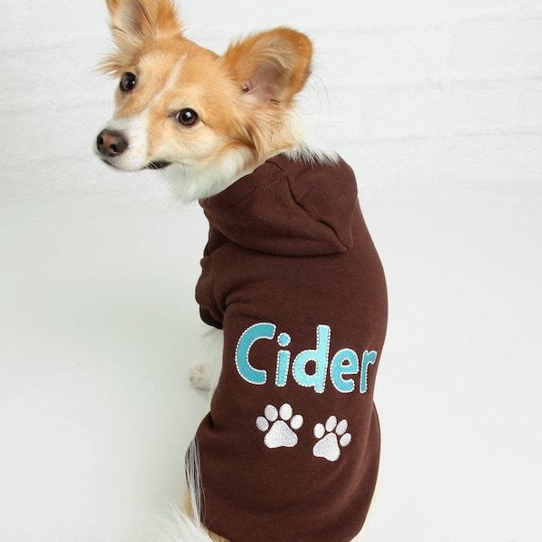 Personalized Dog Hoodie - Name Pet Hoodie - Personalized Dog Sweatshirt - Puppy Clothing - Personalized Dog Clothes - Outdoor Dog Coat