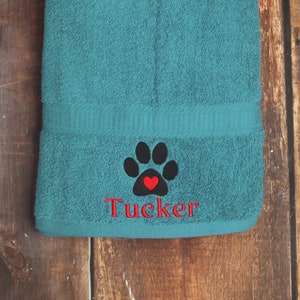 Dog Bath Towel - Personalized Dog Towel - Dog Towel - Custom Pet Towel - Dog Gift - Embroidered Towel - Dog Towel with Name - Custom Dog