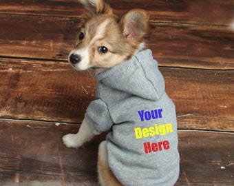 Custom Dog Hoodie - Personalized Pet Hoodie - Personalized Dog Sweatshirt - Puppy Clothing - Personalized Dog Clothes - Outdoor Dog Coat