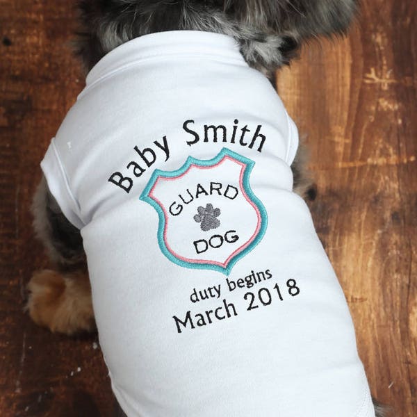 Dog Baby Announcement - Dog Pregnancy Announcement - Announcement Shirt - Dog Pregnancy Shirt - Dog Pregnancy Reveal - Big Brother Dog Shirt