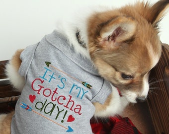 Gotcha Day Dog Shirt - Dog Adoption Shirt - Rescue Dog Shirt - Personalized Dog Shirt - Custom Dog Shirt - Dog Shirt with Name - Adoption