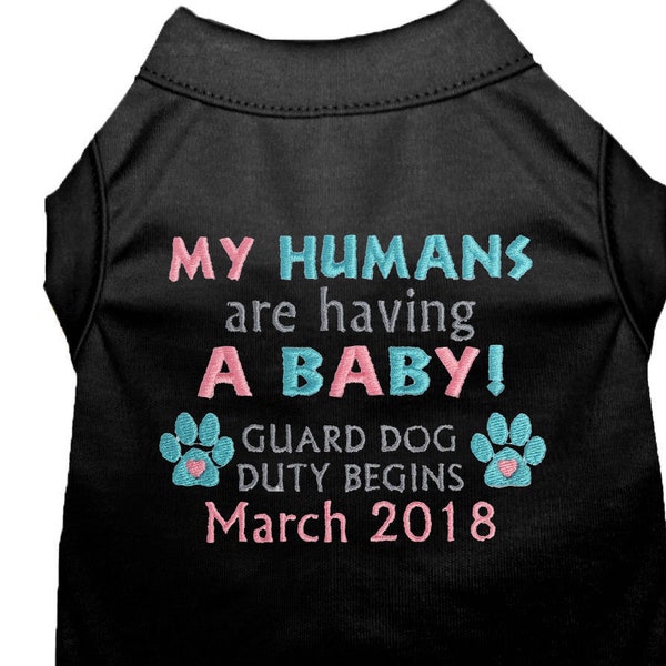 Quick Ship - Dog Baby Announcement - Ready to ship - Dog Pregnancy Announcement - Dog Pregnancy Shirt - Dog Pregnancy Reveal - Dog Shirt