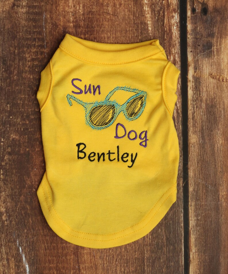 Custom Dog Shirt Sun Dog Shirt for Dog Summer Dog Shirt Etsy