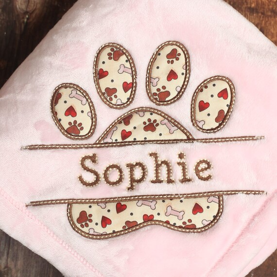 Personalized Pet Blanket Custom Pet Blanket Dog Blanket With Name Embroidered Dog Blanket Puppy Blanket New Dog Gift Puppy Gift Etsy Canada