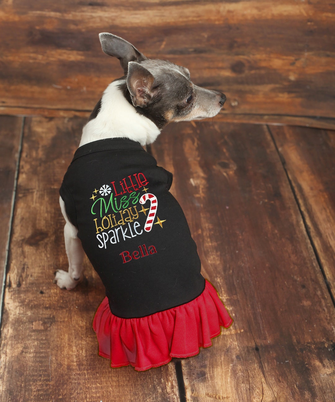 Dog Christmas Dress Girl Christmas Dog Dress Holiday Dog Dress Dog
