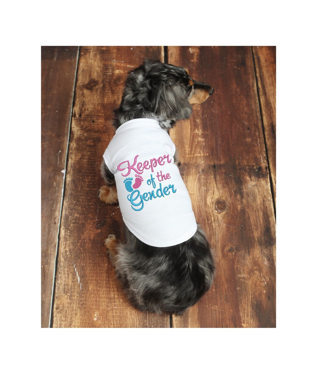 Gender Reveal, Keeper of the Gender, Gender Reveal Party, Dog Baby