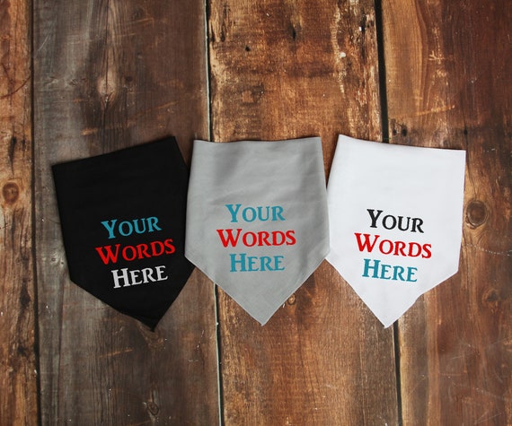 design your own dog bandana