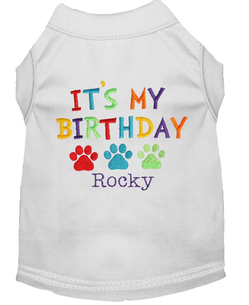 It's My Birthday Dog Shirt Dog Birthday Shirt Custom Etsy
