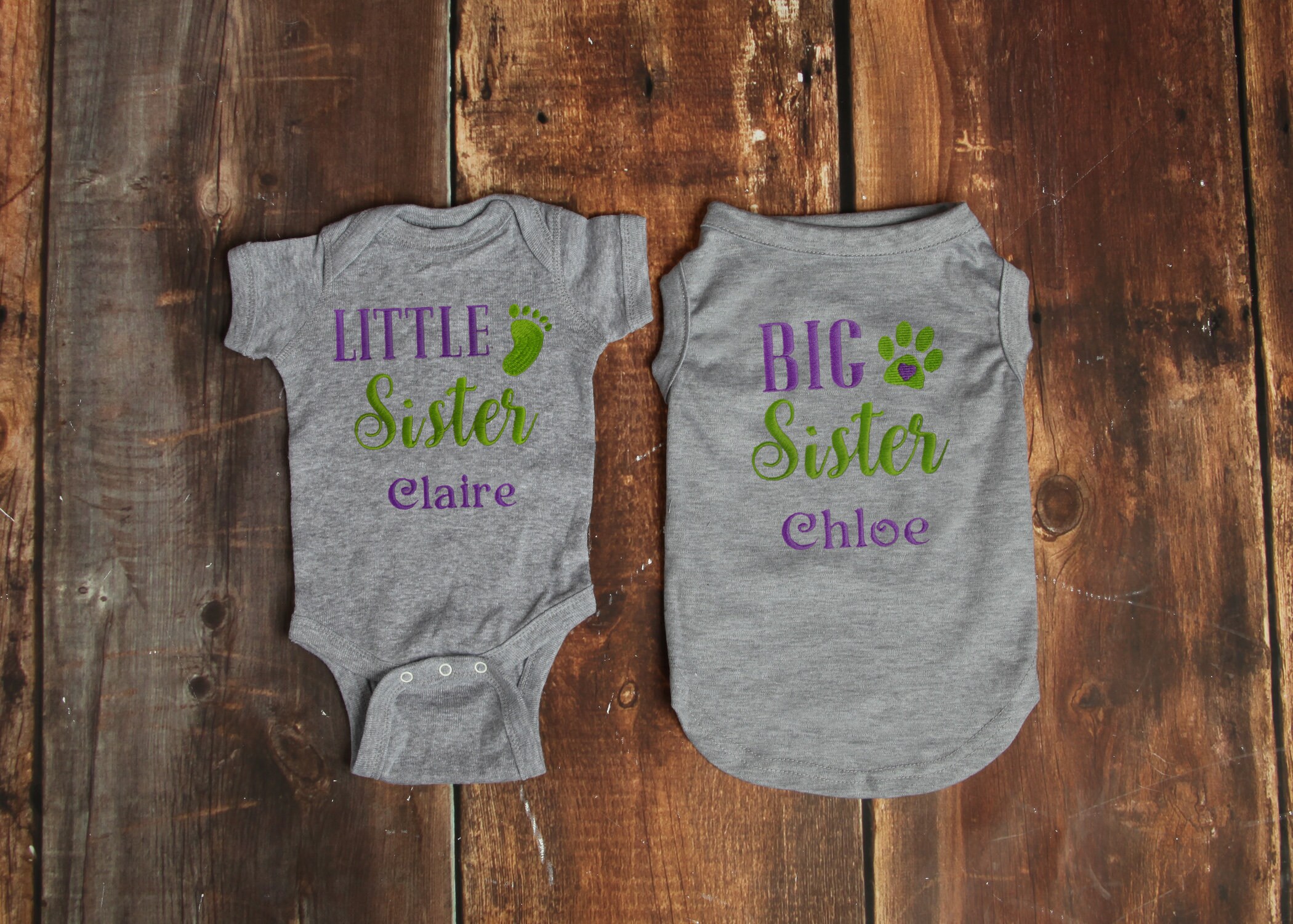 big brother little sister dog shirts