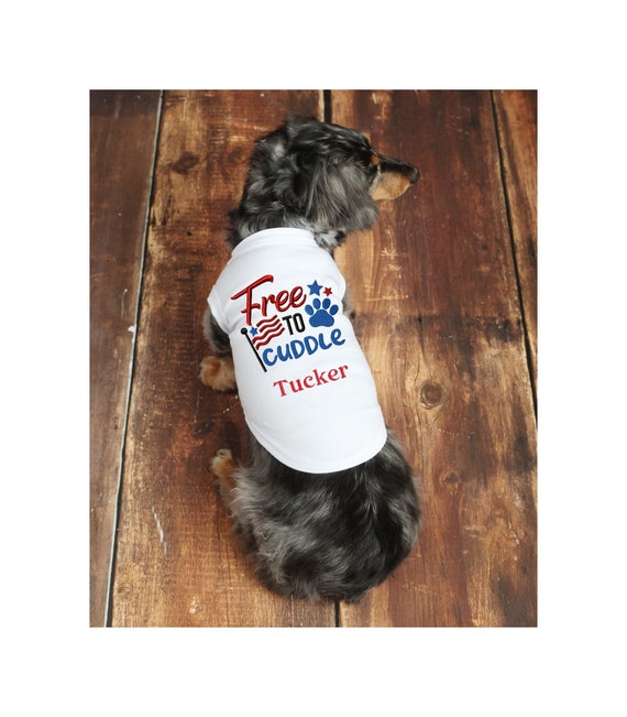 Dog fourth of july clothes top