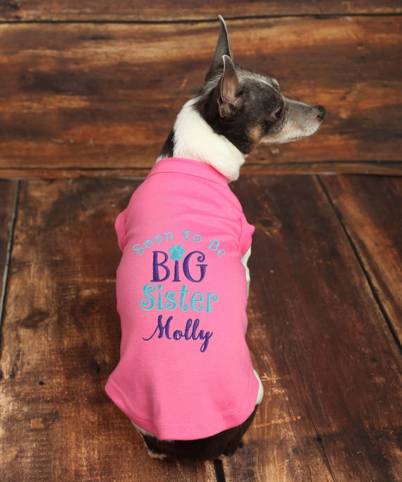 Big sister shirt for dog deals