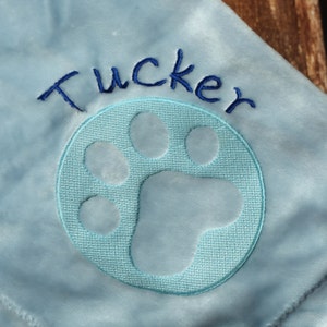 Embossed Personalized Dog Blanket image 3