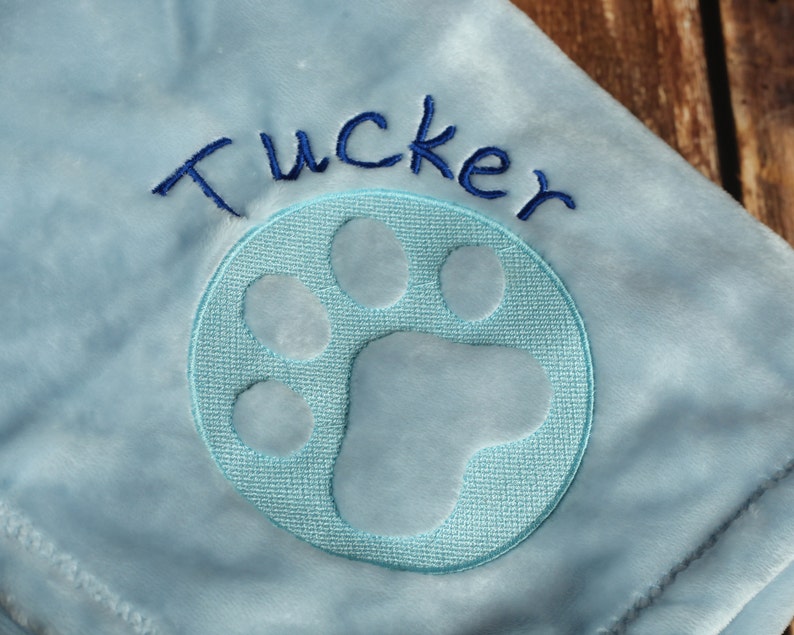 Embossed Personalized Dog Blanket image 3