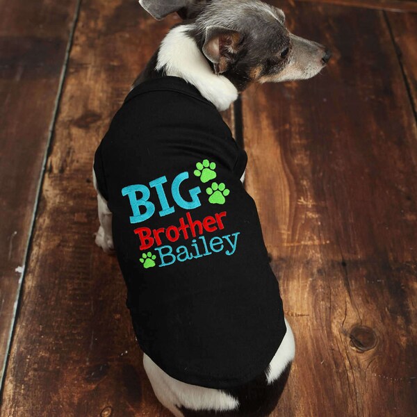 Big Sister Dog Shirt Etsy