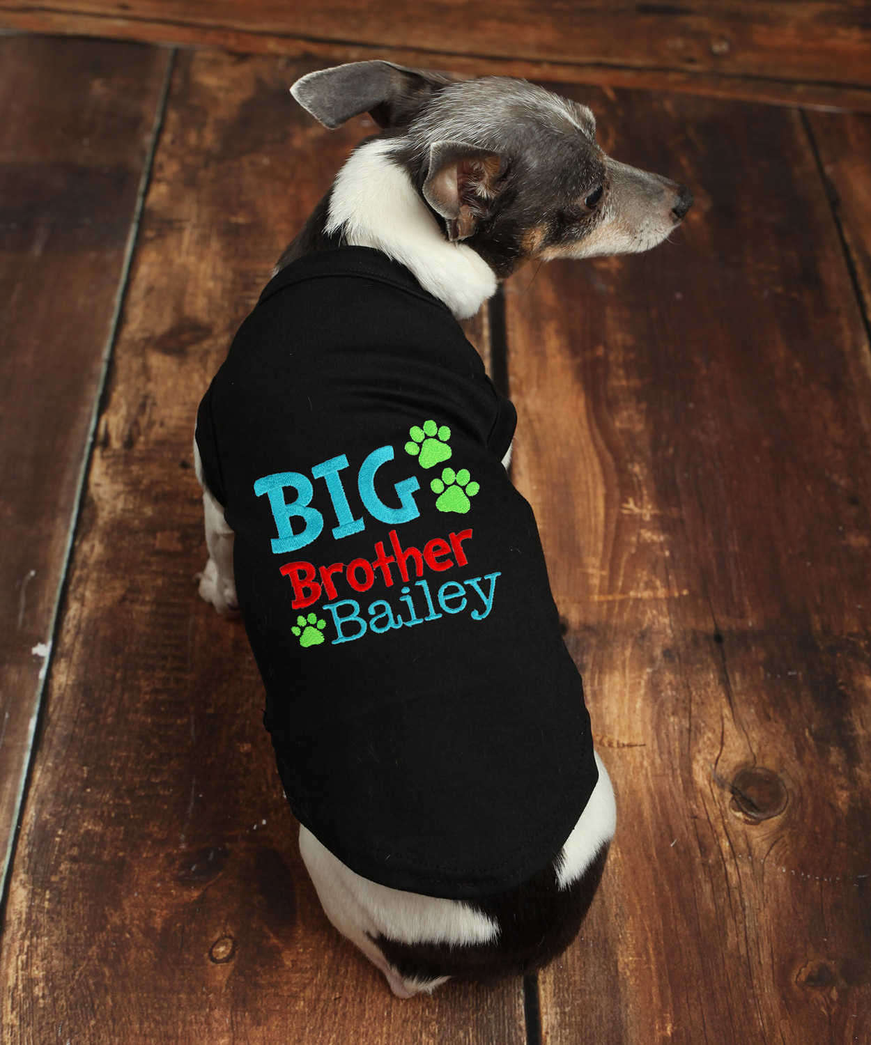 Personalized Big Brother Dog Shirt Custom Big Brother Dog Etsy