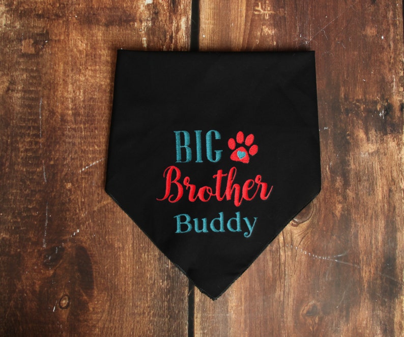 Dog Baby Announcement Bandana Big Brother Dog Bandana Big Etsy