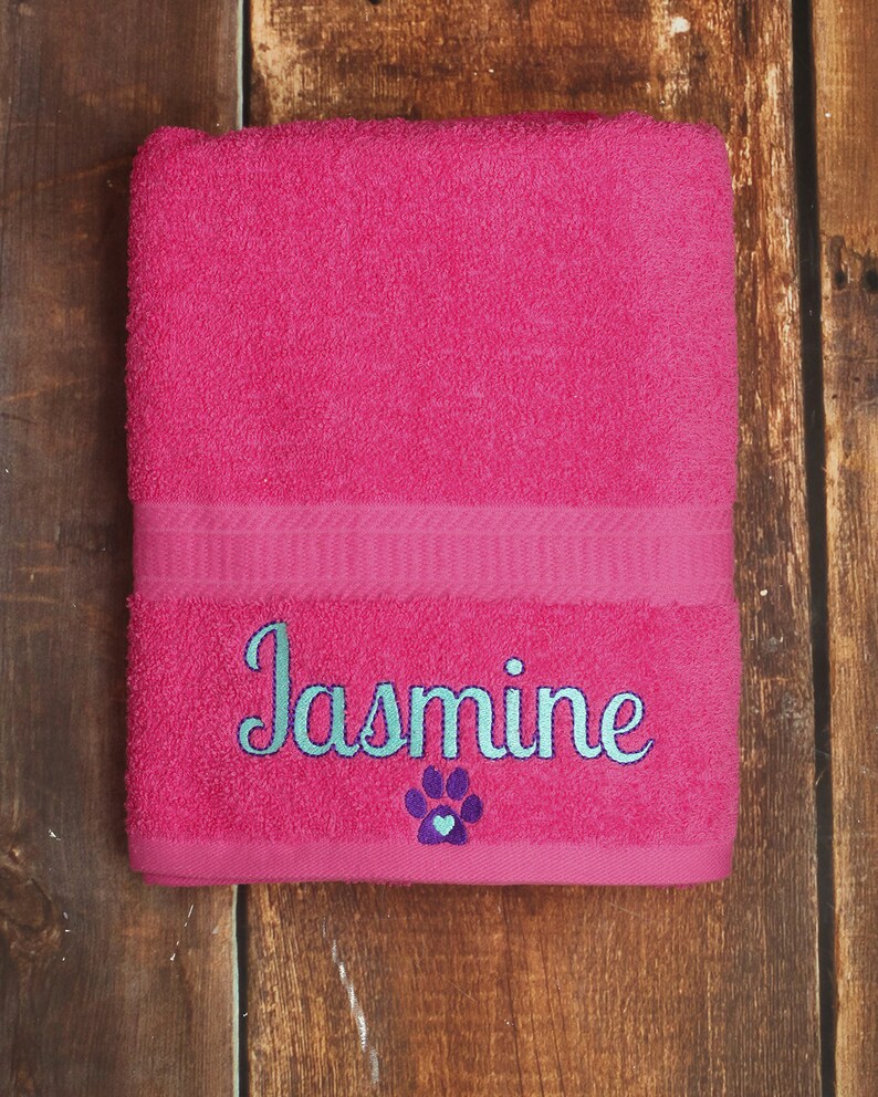 Dog Bath Towel Personalized Dog Towel Custom Pet Towel Etsy