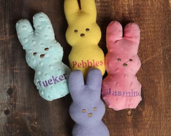 Easter Dog Toy Bunny  Personalized Stuffed Squeaky Toy