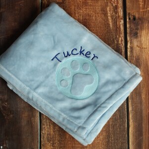 Embossed Personalized Dog Blanket image 2