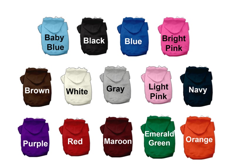 Personalized Dog Hoodie Name Pet Hoodie Personalized Dog Sweatshirt Puppy Clothing Personalized Dog Clothes Outdoor Dog Coat image 6