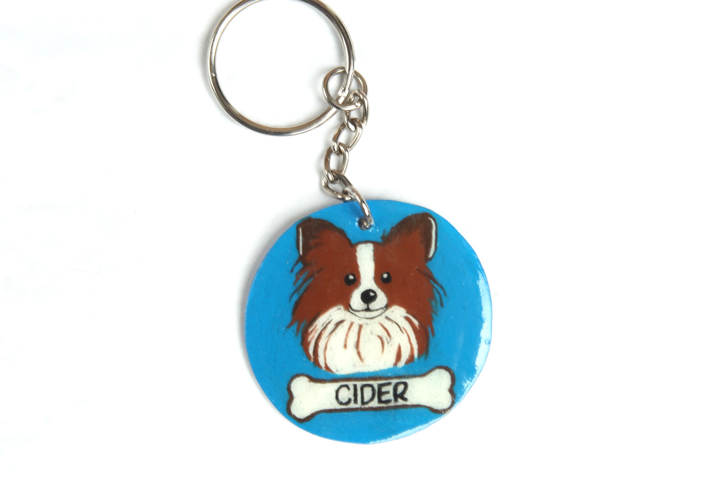 Custom Dog Keychain Personalized Key Chain Dog Backpack Fob Etsy