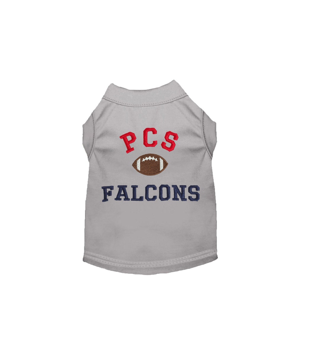 Dog Football Shirt, Sports Team Embroidered Name Personalized Dog Shirt
