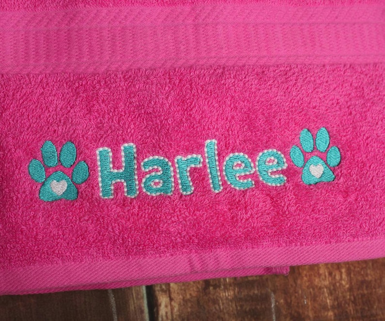 Dog Bath Towel Personalized Dog Towel Custom Pet Towel Etsy