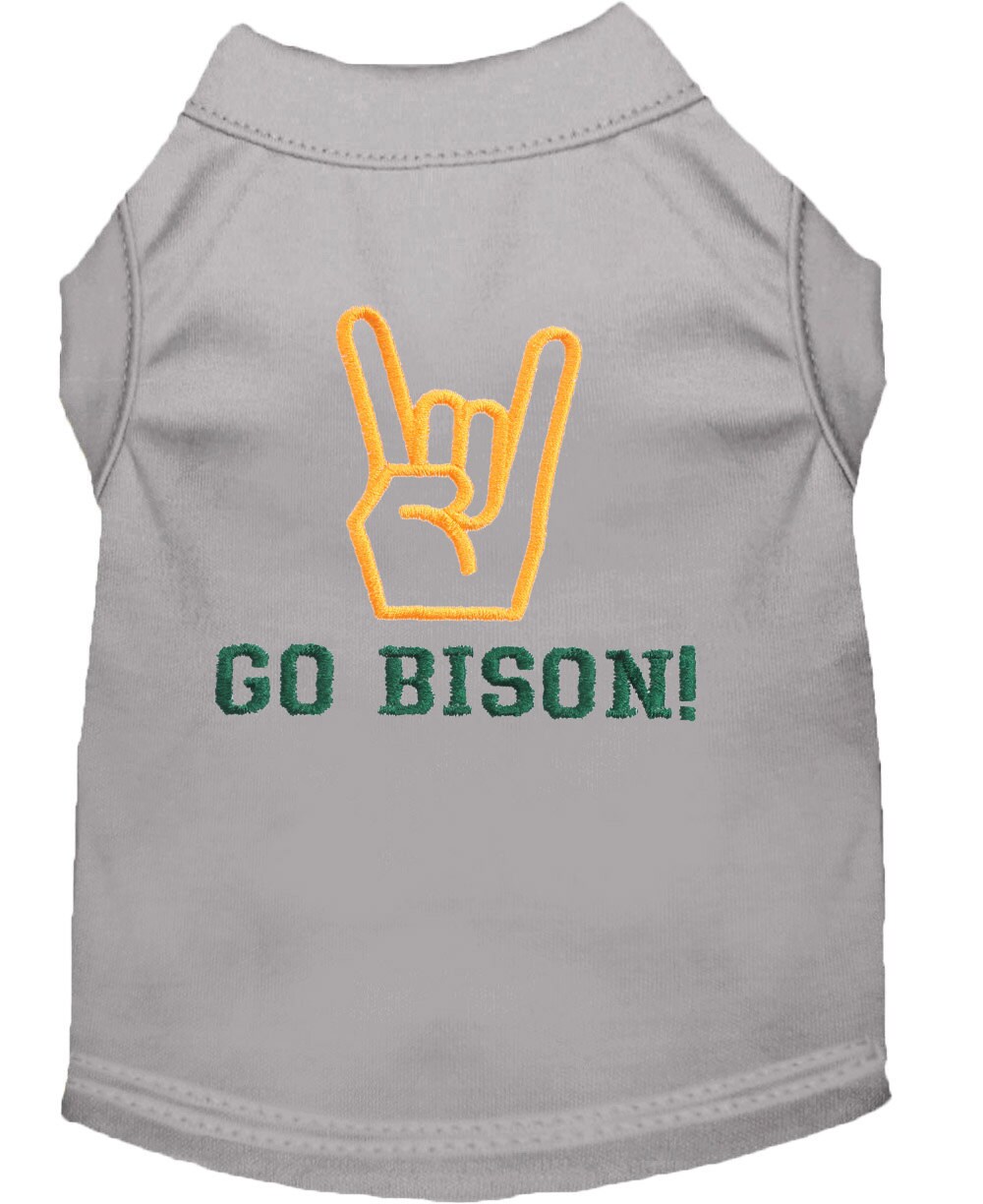 Horns up North Dakota Bison NDSU Dog Shirt Bison Dog Shirt Etsy