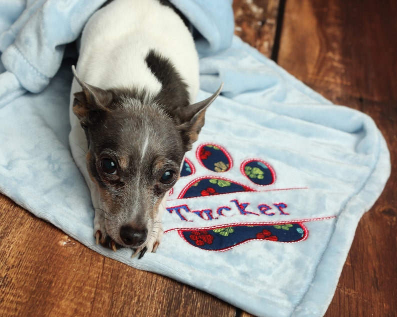 Custom Dog Blanket with Name Custom Pet Blanket Cat | Etsy
