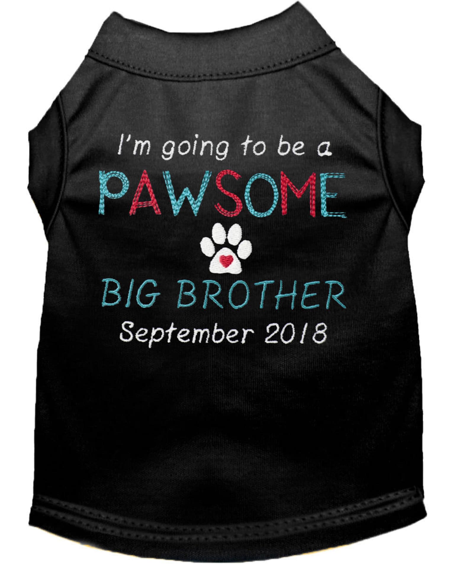 Dog Pregnancy Announcement Big Brother Dog Shirt Baby Etsy
