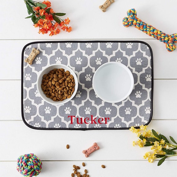Riley Name Meaning Placemat Blue - Party Animal Print