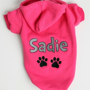 Personalized Dog Hoodie Name Pet Hoodie Personalized Dog image 7