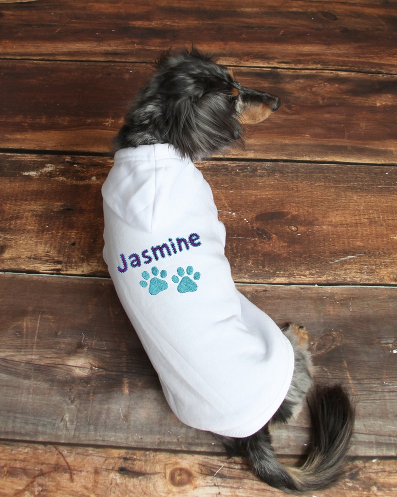 Personalized Dog Hoodie Name Pet Hoodie Personalized Dog image 4