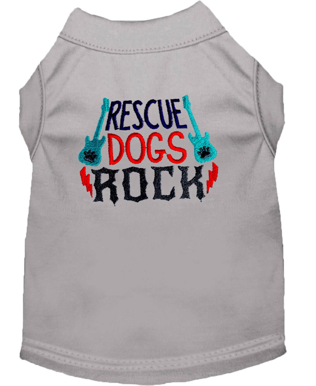 Rescue Dog Shirt Rescue Dogs Rock Rescue Dog Embroidered Dog Shirt