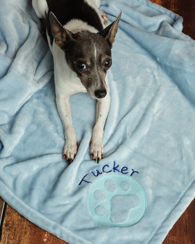 Embossed Personalized Dog Blanket image 4