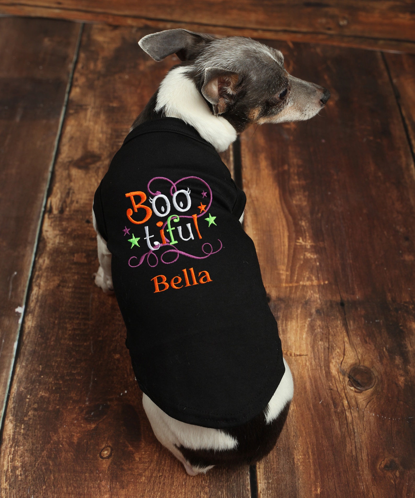 Bootiful Dog Halloween Shirt Personalized Name Custom Dog Etsy