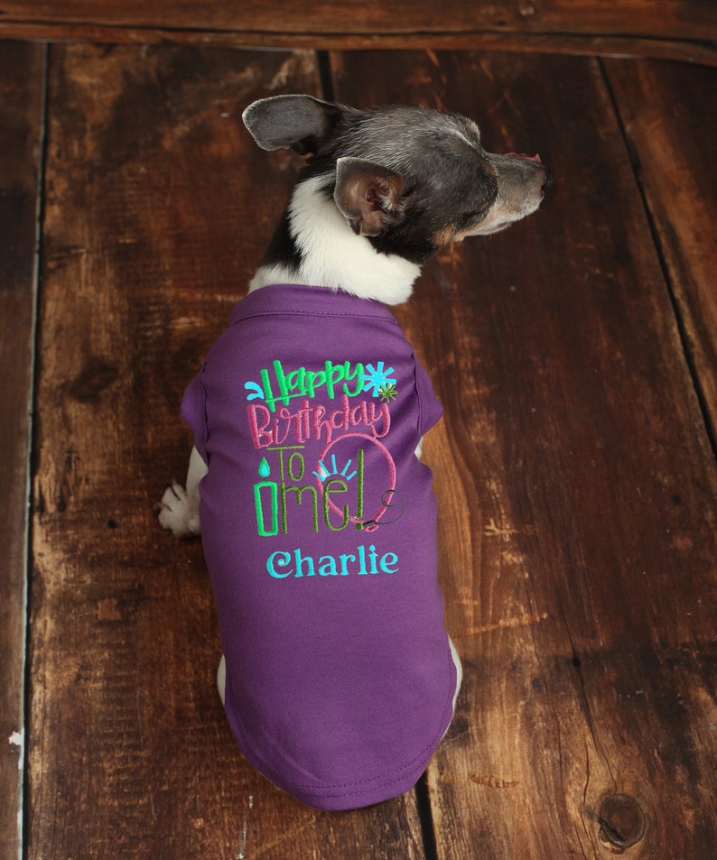 Birthday Dog Shirt Happy Birthday to Me Dog Birthday Etsy