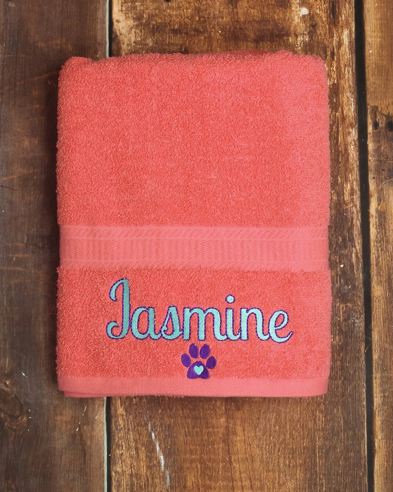 Dog Bath Towel Personalized Dog Towel Custom Pet Towel Etsy