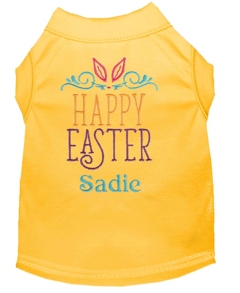 Dog Easter Shirt Happy Easter Dog Shirt Personalized Etsy