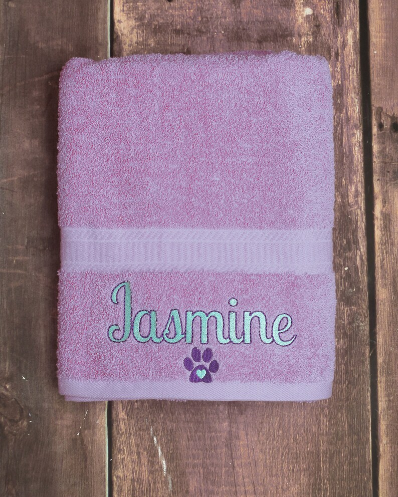 Dog Bath Towel Personalized Dog Towel Custom Pet Towel Etsy