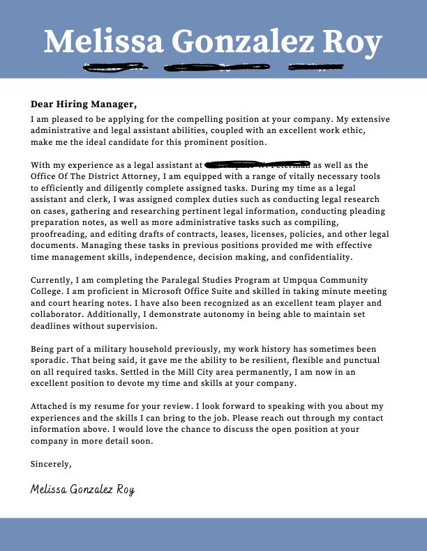 Custom Cover Letter Writer Cover Letter Service Cover Letter Etsy