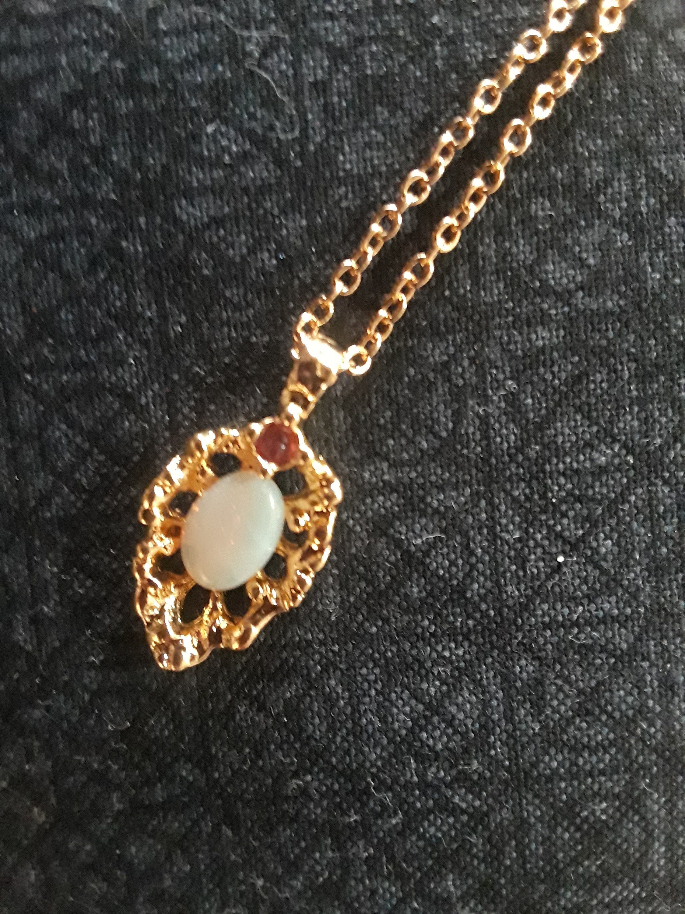 van doren ruby and opal necklace