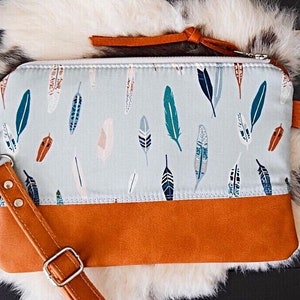 Blue Dream Catcher Feather Crossbody Bags