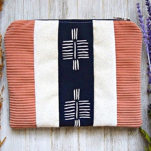 Tribal clutch, boho clutch, aztec clutch, black clutch, large clutch, large clutch, grey clutch, grey bag, aztec bag