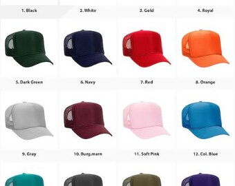 USTED PERSONALIZA el sombrero del camionero; Divertidos gorros de espuma para camiones; Despedidas de soltera; Bodas;