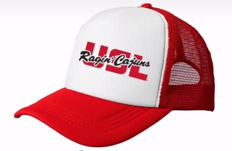 47 Brand Louisiana Lafayette Ragin' Cajuns Franchise Cap in Red