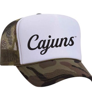Custom Trucker Hat; UL Officially Licensed and Ragin&#39; Cajuns Approved; Lafayette Proud