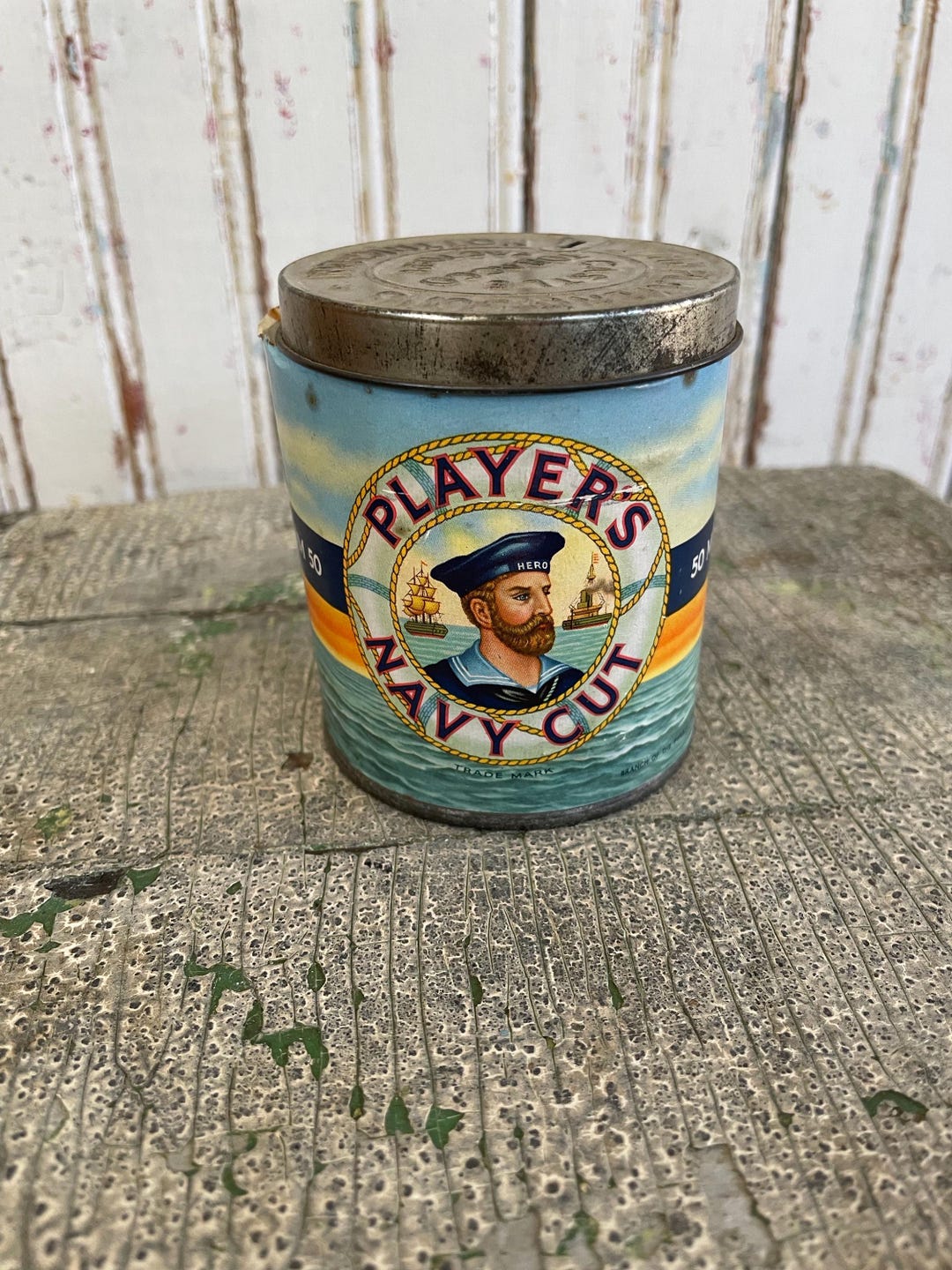 Players Navy Cut Cigarette Tin—vintage—sale PRICE