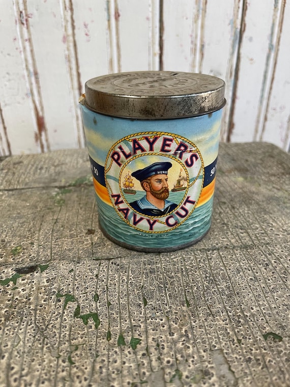 navy cut cigarette price Players Navy Cut Cigarette Tin—vintage—sale PRICE
