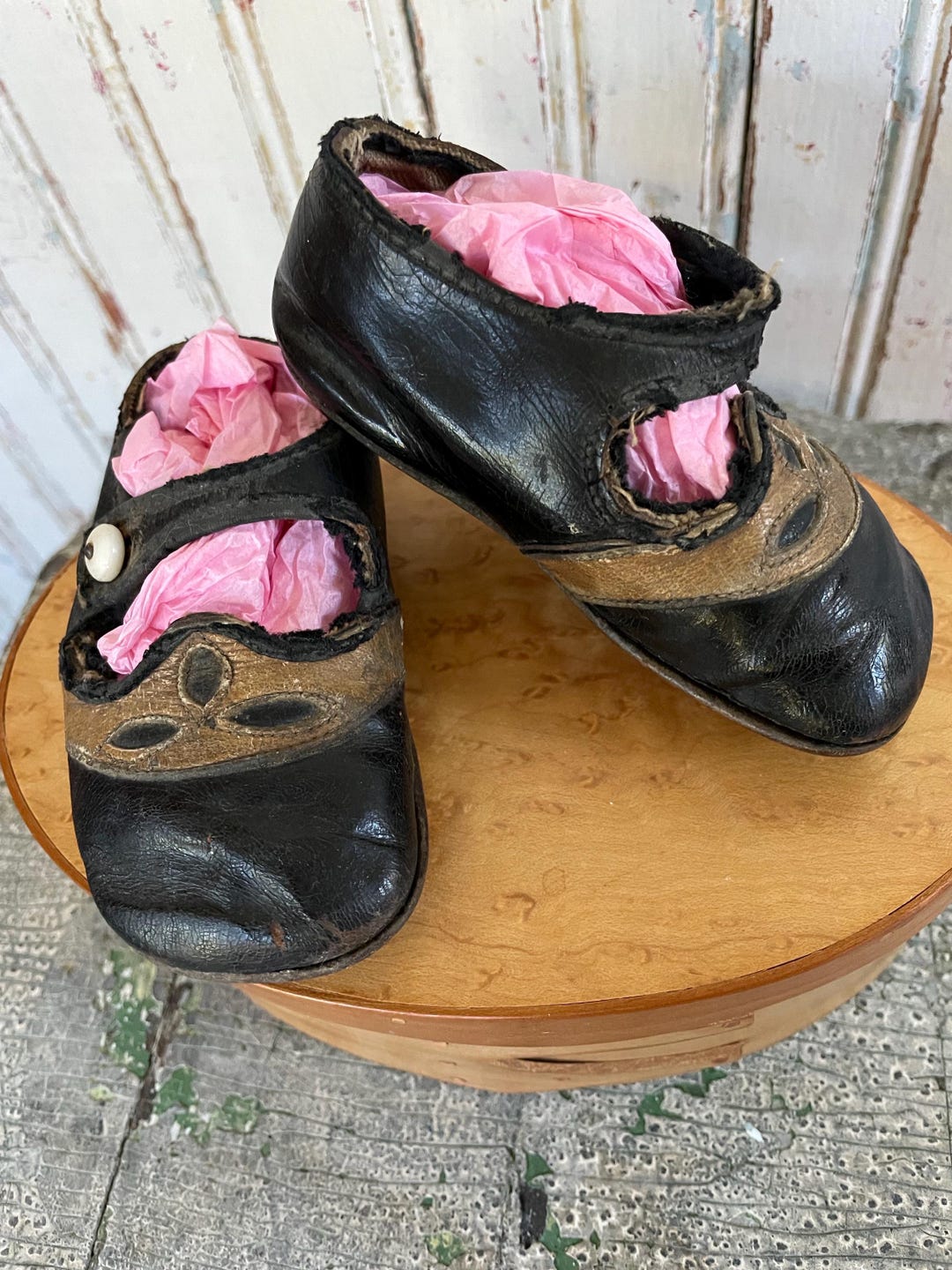 Antique Leather Mary Jane Baby Shoes—-sale PRICE! - Etsy